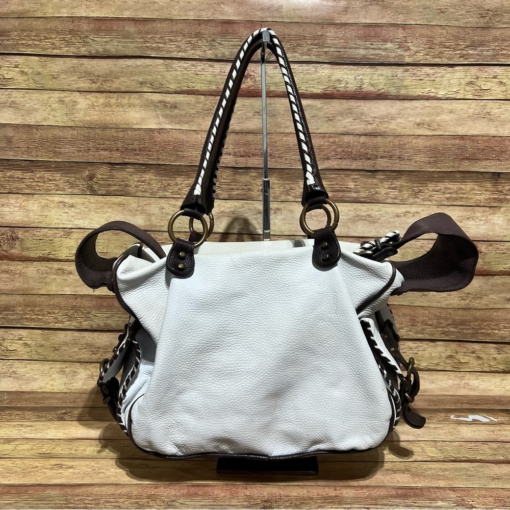 Stylish White Leather Women's Bag